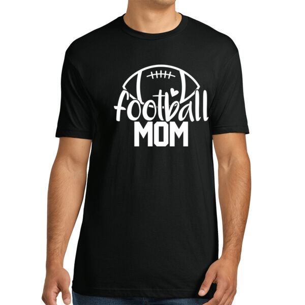 Football Mom - Unisex Premium Cotton T-Shirt Thumbnail