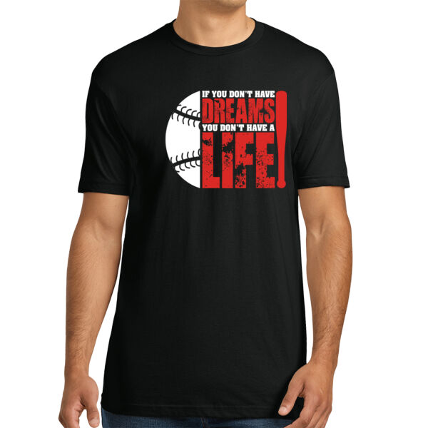 Baseball Dreams - Unisex Premium Cotton T-Shirt Thumbnail
