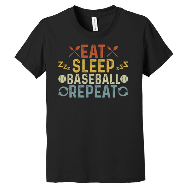 Eat Sleep Baseball - Youth Jersey Short Sleeve Tee Thumbnail