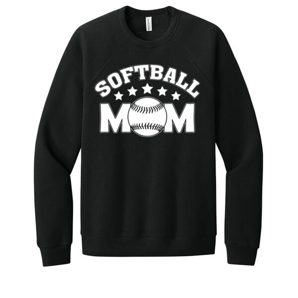 Softball Mom - Unisex Premium Fleece Crew Sweatshirt Thumbnail