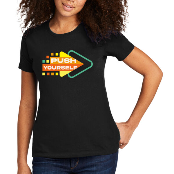 Push Yourself - Women's Premium Cotton T-Shirt Thumbnail