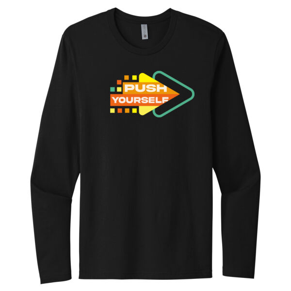 Push Yourself - Unisex Premium Cotton Long Sleeve T-Shirt Thumbnail