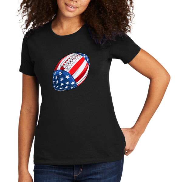 USA Football - Women's Premium Cotton T-Shirt Thumbnail