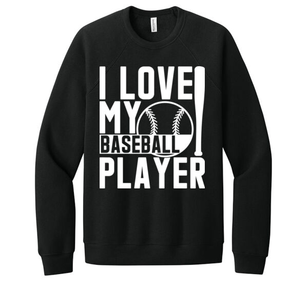 Love My Baseball Player - Unisex Premium Fleece Crew Sweatshirt Thumbnail
