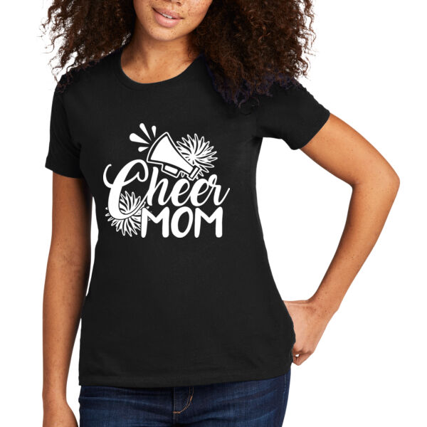 Cheer Mom - Women's Premium Cotton T-Shirt Thumbnail