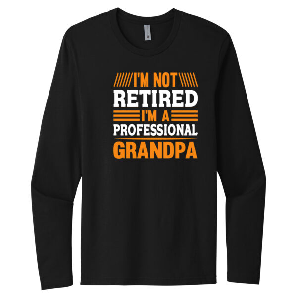 Professional Grandpa - Unisex Premium Cotton Long Sleeve T-Shirt Thumbnail