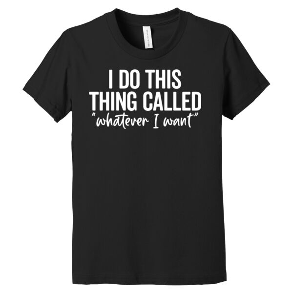 I do What I Want - Youth Jersey Short Sleeve Tee Thumbnail