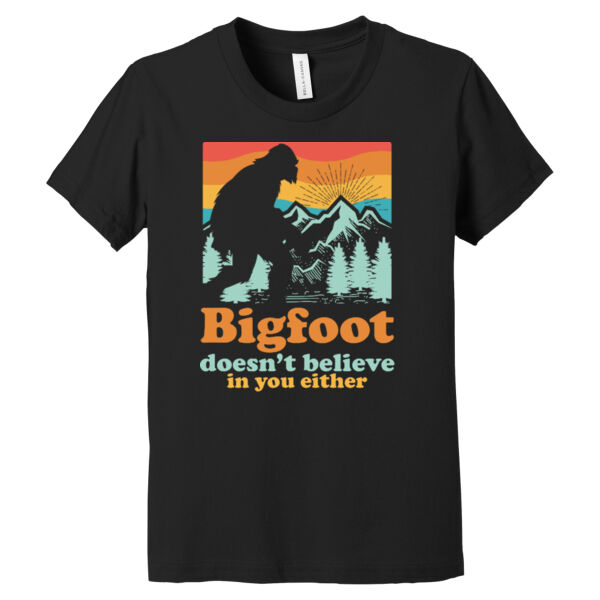 Bigfoot Doesn't Believe You - Youth Jersey Short Sleeve Tee Thumbnail