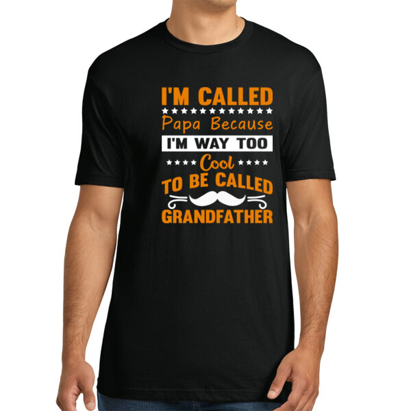Too Cool For Grandfather - Unisex Premium Cotton T-Shirt Thumbnail