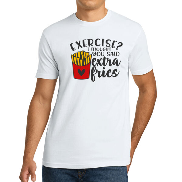 Extra Fries - Unisex Premium Cotton T-Shirt Thumbnail