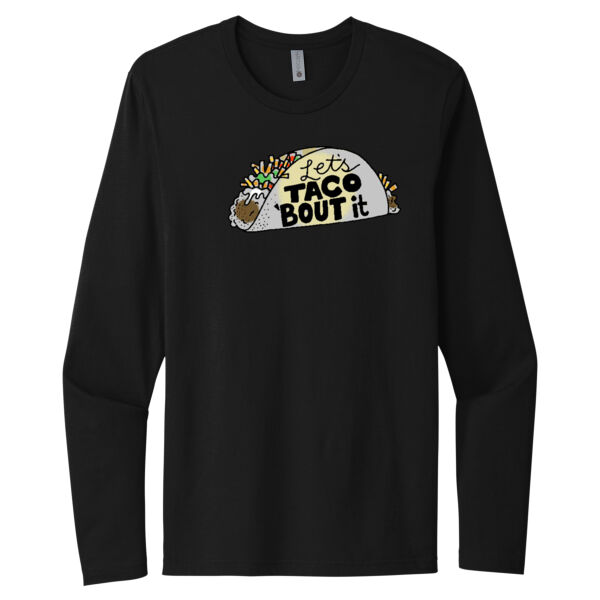 Lets Taco Bout It - Unisex Premium Cotton Long Sleeve T-Shirt Thumbnail