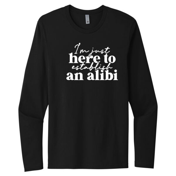 You re My Alibi - Unisex Premium Cotton Long Sleeve T-Shirt Thumbnail