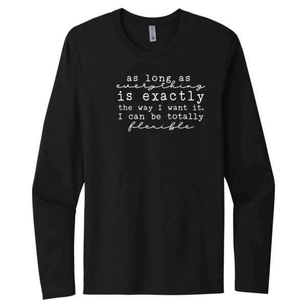 I can Be Flexible - Unisex Premium Cotton Long Sleeve T-Shirt Thumbnail