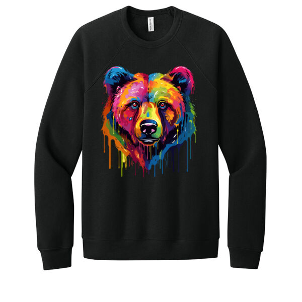 Colorful Bear - Unisex Premium Fleece Crew Sweatshirt Thumbnail