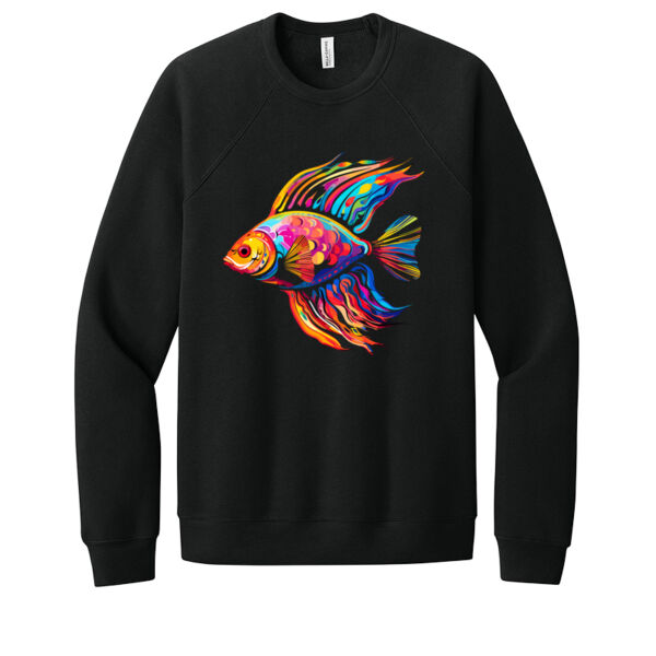 Colorful Fish - Unisex Premium Fleece Crew Sweatshirt Thumbnail