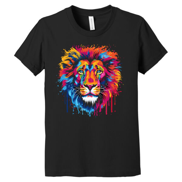 Colorful Lion King - Youth Jersey Short Sleeve Tee Thumbnail