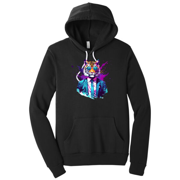 Suit Up Tiger - Unisex Premium Fleece Hooded Sweatshirt Thumbnail