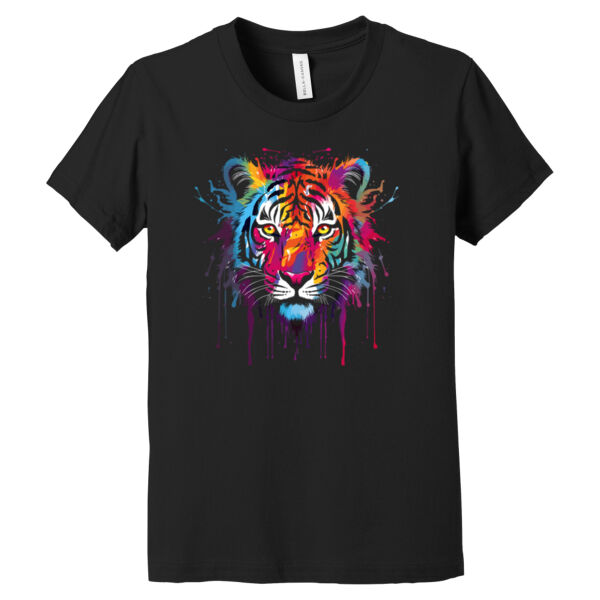 Colorful Tiger - Youth Jersey Short Sleeve Tee Thumbnail