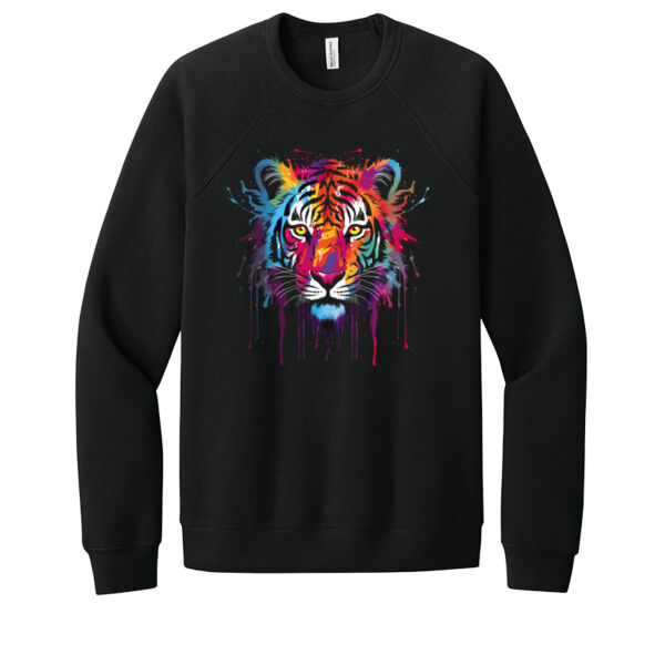 Colorful Tiger - Unisex Premium Fleece Crew Sweatshirt Thumbnail