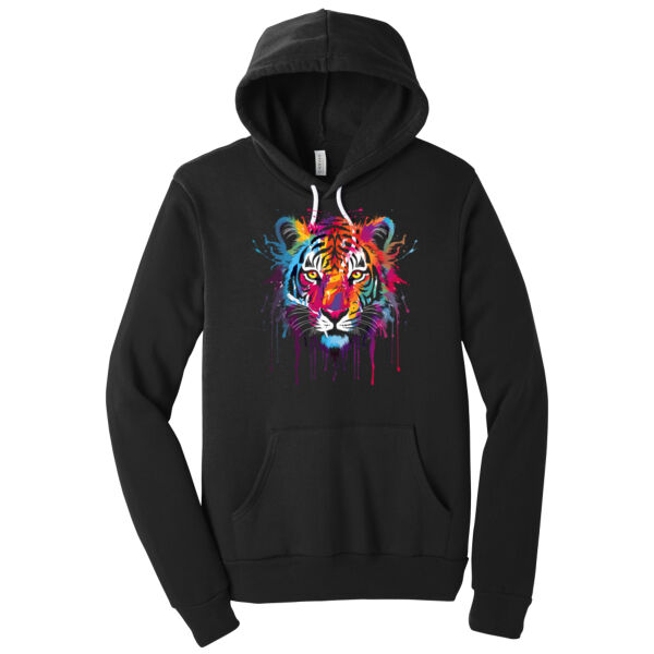 Colorful Tiger - Unisex Premium Fleece Hooded Sweatshirt Thumbnail