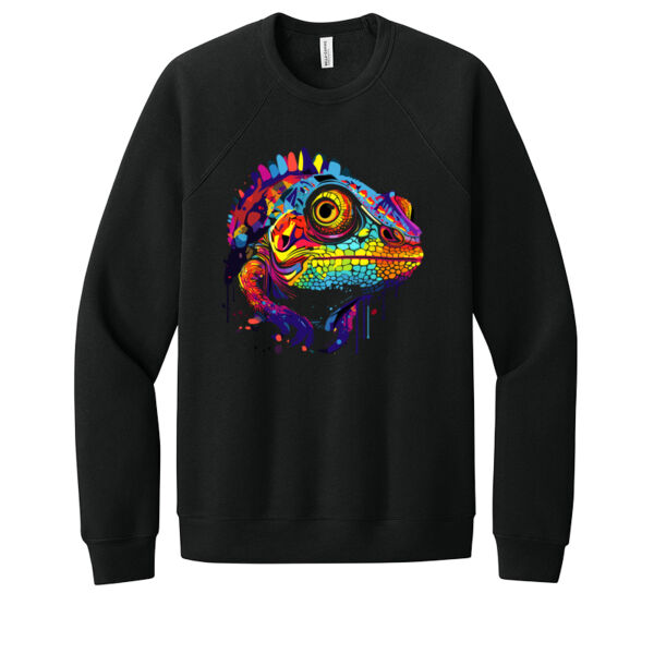 Colorful Lizard - Unisex Premium Fleece Crew Sweatshirt Thumbnail