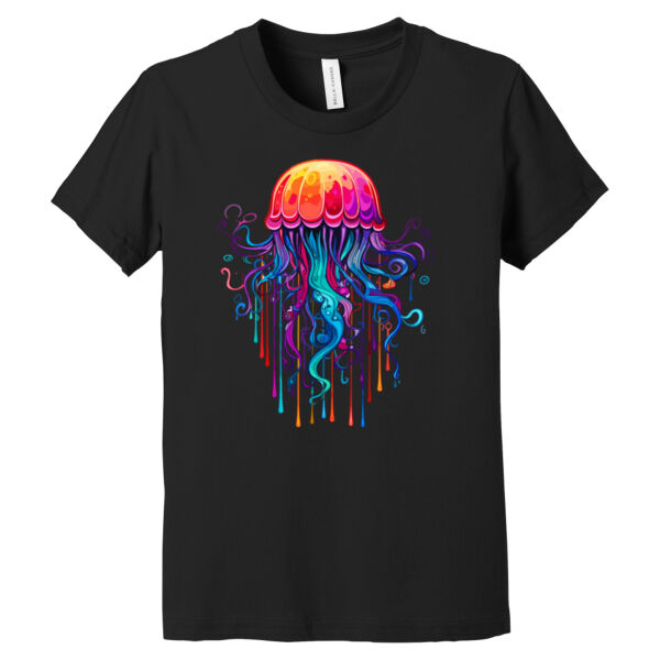 Colorful Jellyfish - Youth Jersey Short Sleeve Tee Thumbnail