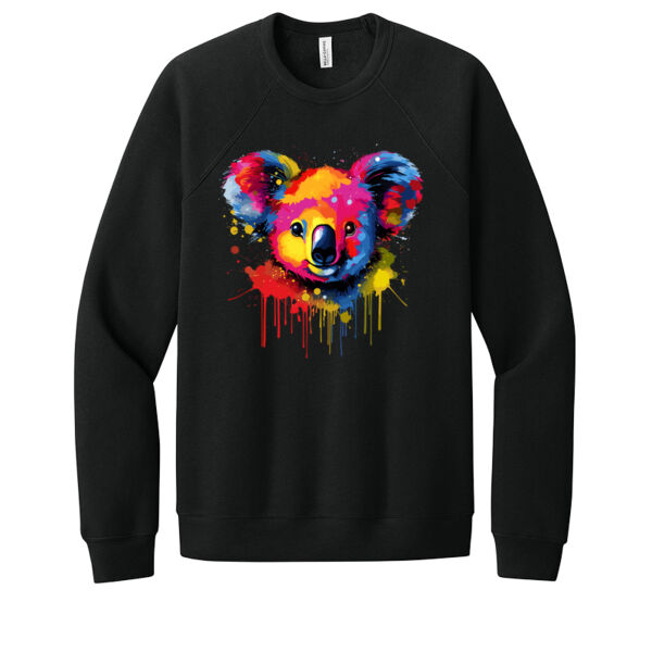 Colorful Koala Bear - Unisex Premium Fleece Crew Sweatshirt Thumbnail