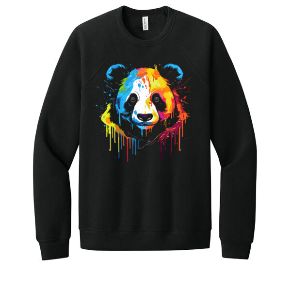 Colorful Panda - Unisex Premium Fleece Crew Sweatshirt Thumbnail