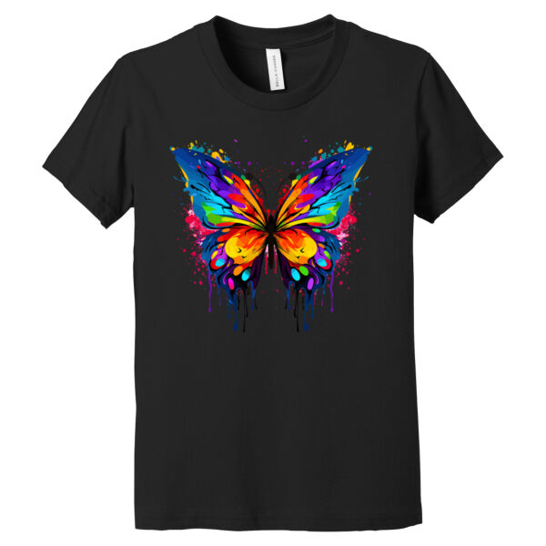 Colorful Butterfly 1 - Youth Jersey Short Sleeve Tee Thumbnail