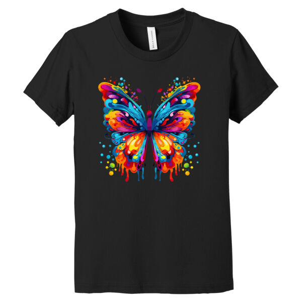 Colorful Butterfly 3 - Youth Jersey Short Sleeve Tee Thumbnail