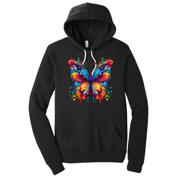Colorful Butterfly 3 - Unisex Premium Fleece Hooded Sweatshirt Thumbnail
