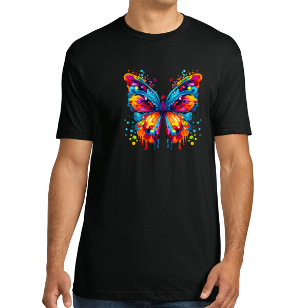 Colorful Butterfly 3 - Unisex Premium Cotton T-Shirt Thumbnail