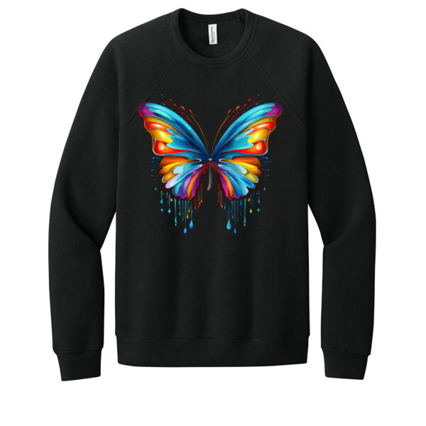 Colorful Butterfly 6 - Unisex Premium Fleece Crew Sweatshirt Thumbnail