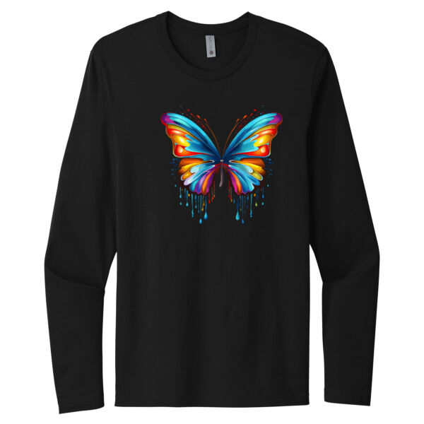 Colorful Butterfly 6 - Unisex Premium Cotton Long Sleeve T-Shirt Thumbnail