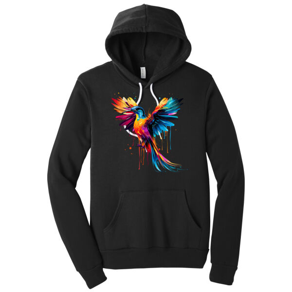 Colorful Bird - Unisex Premium Fleece Hooded Sweatshirt Thumbnail
