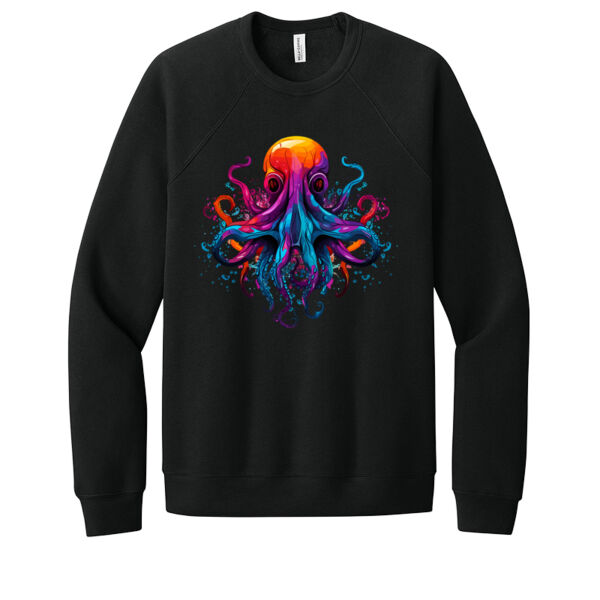 Colorful Bird - Unisex Premium Fleece Crew Sweatshirt Thumbnail