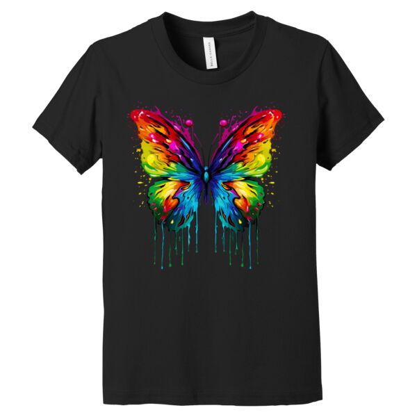 Colorful Butterfly 4 - Youth Jersey Short Sleeve Tee Thumbnail