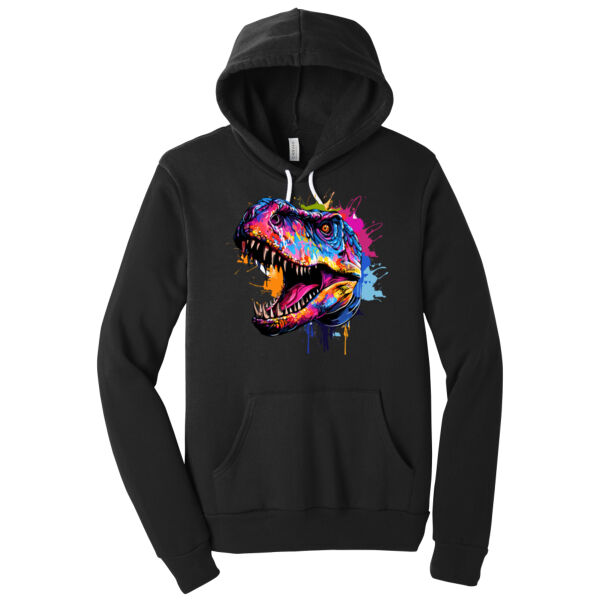 Colorful Raptor - Unisex Premium Fleece Hooded Sweatshirt Thumbnail