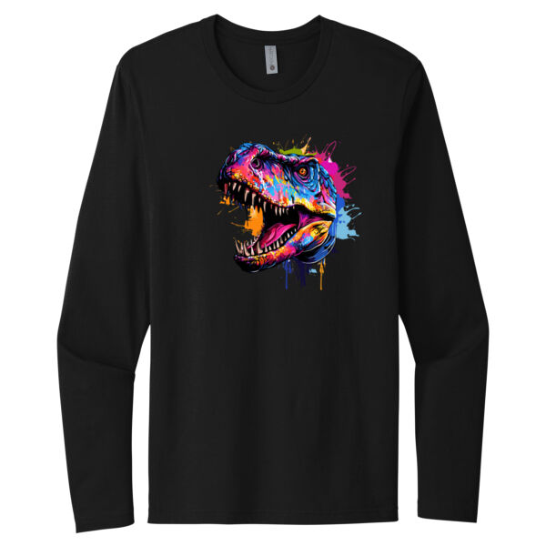 Colorful Raptor - Unisex Premium Cotton Long Sleeve T-Shirt Thumbnail