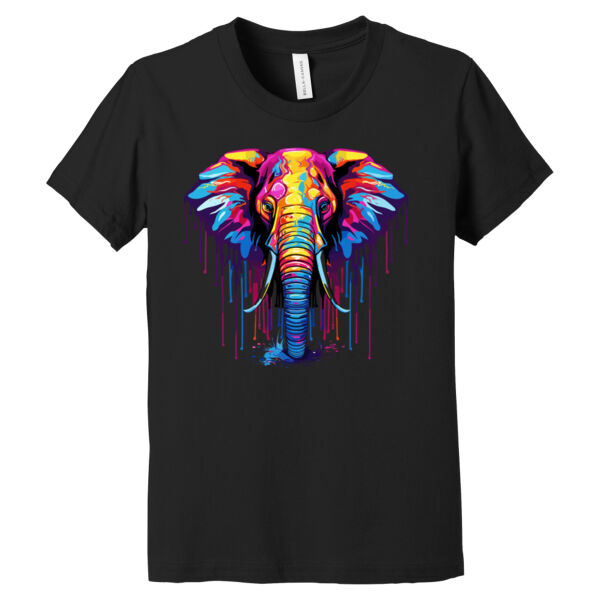 Colorful Elephant 2 - Youth Jersey Short Sleeve Tee Thumbnail