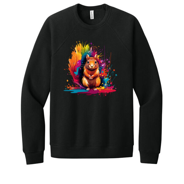 Colorful Squirrel - Unisex Premium Fleece Crew Sweatshirt Thumbnail