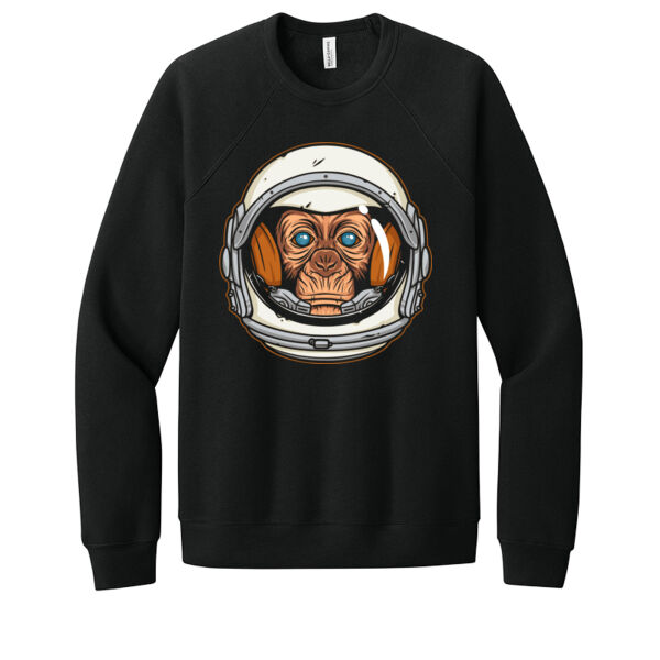 Astro Chimp - Unisex Premium Fleece Crew Sweatshirt Thumbnail