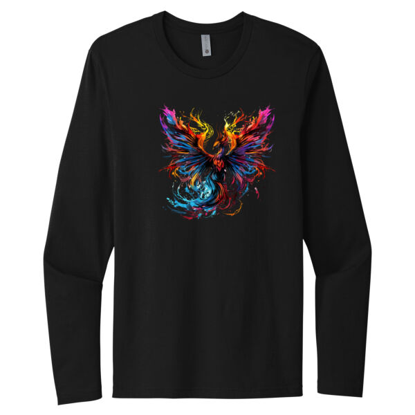 Colorful Phoenix - Unisex Premium Cotton Long Sleeve T-Shirt Thumbnail