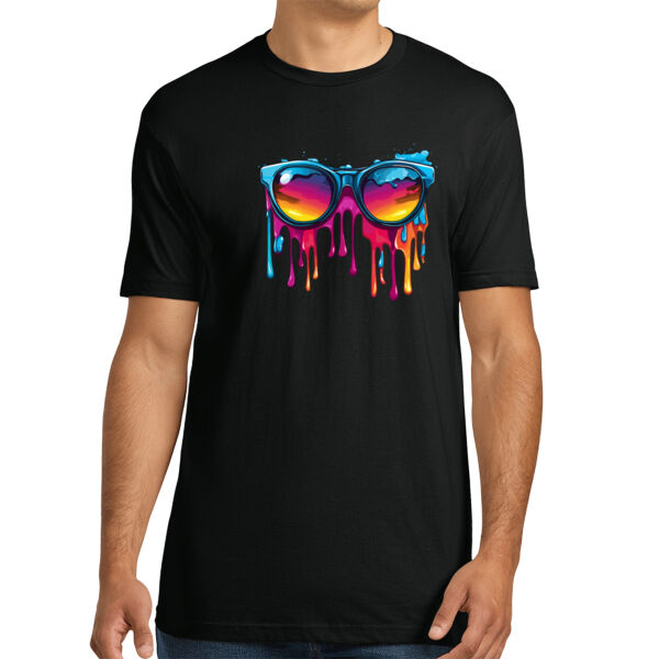 Colorful Sunglasses - Unisex Premium Cotton T-Shirt Thumbnail