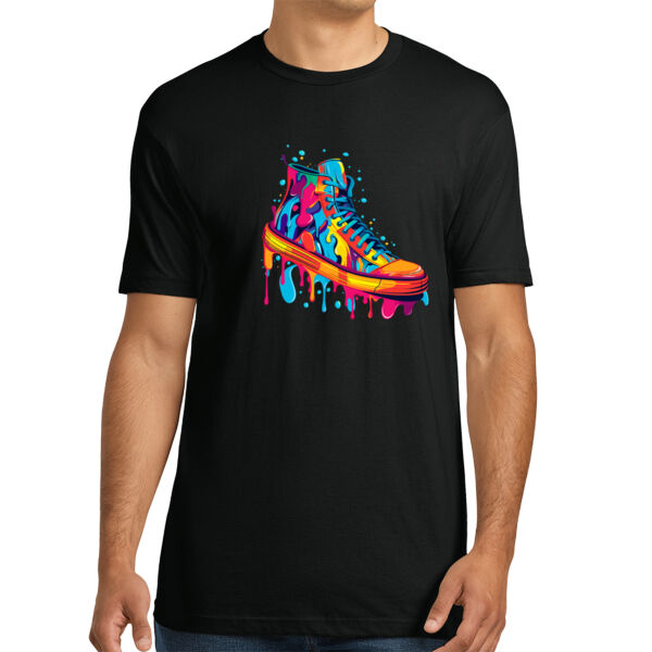 Colorful Shoes - Unisex Premium Cotton T-Shirt Thumbnail