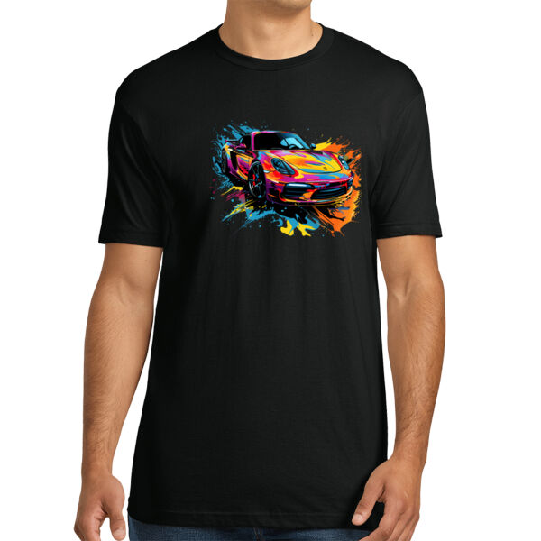 Colorful Coupe - Unisex Premium Cotton T-Shirt Thumbnail