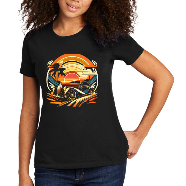 Sunset Drive - Women's Premium Cotton T-Shirt Thumbnail