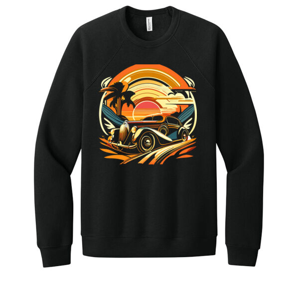 Sunset Drive - Unisex Premium Fleece Crew Sweatshirt Thumbnail