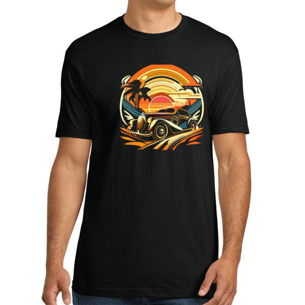 Sunset Drive - Unisex Premium Cotton T-Shirt Thumbnail