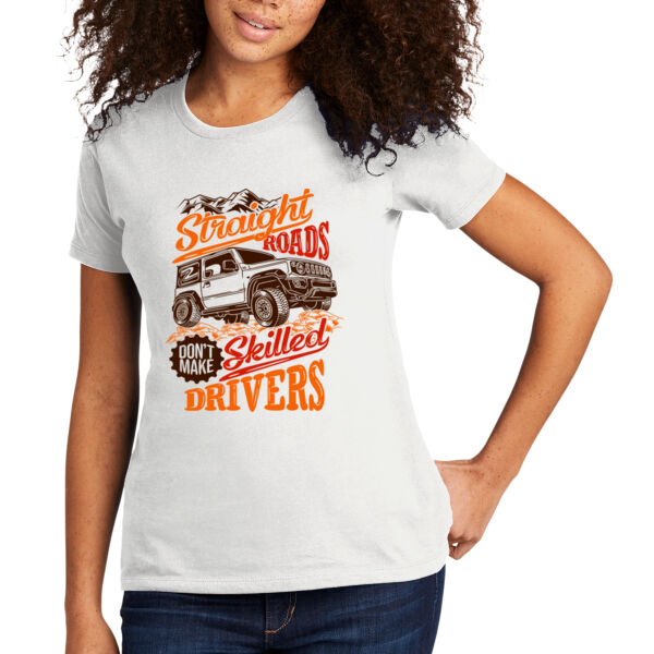 Straight Roads - Women's Premium Cotton T-Shirt Thumbnail